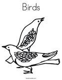 Birds Coloring Page