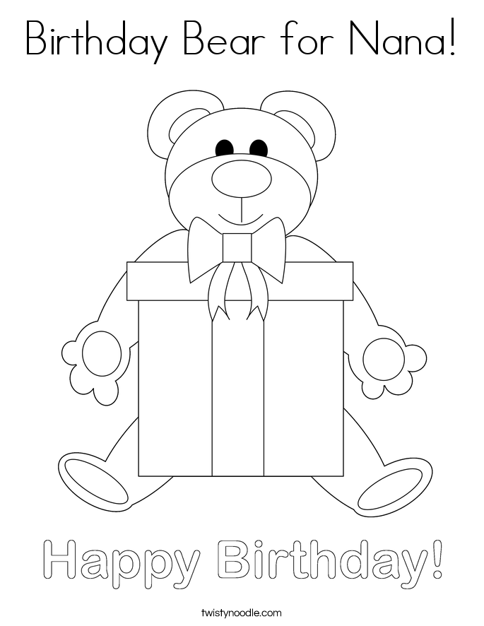 It's just a photo of Striking happy birthday nana coloring pages It's just a picture of Striking happy birthday nana coloring pages