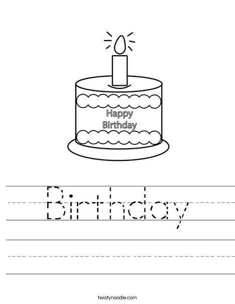 Happy Birthday  Worksheet