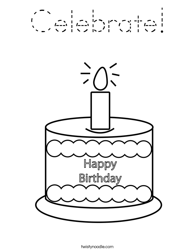Celebrate! Coloring Page
