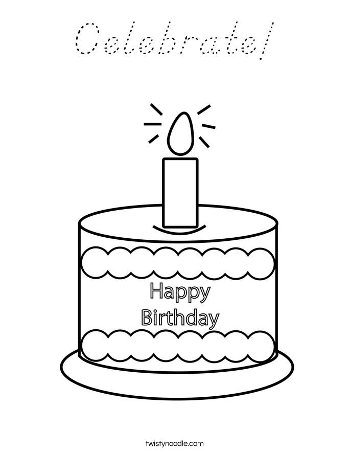Celebrate! Coloring Page