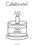 Celebrate! Coloring Page