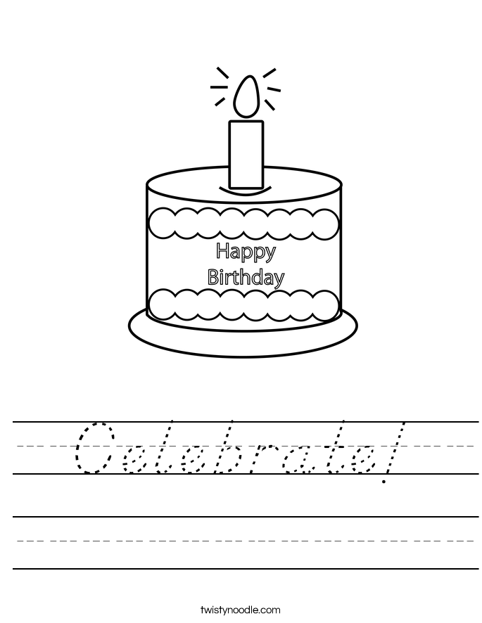 Celebrate! Worksheet