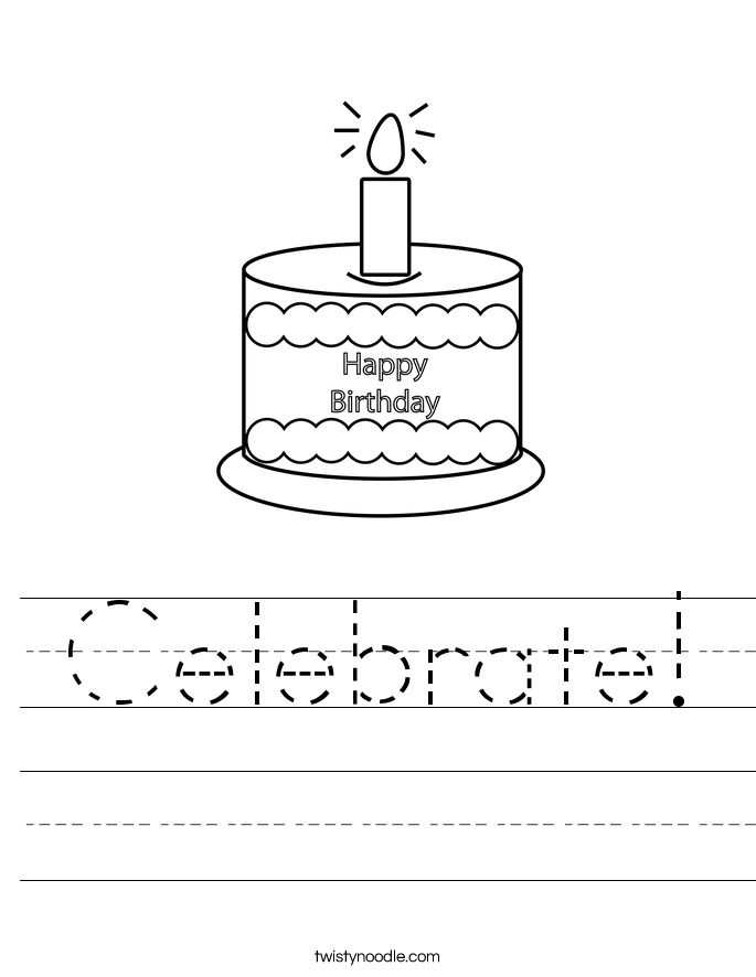 Celebrate! Worksheet