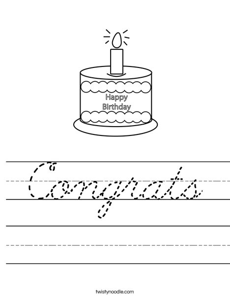 Happy Birthday  Worksheet