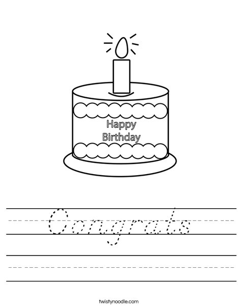Happy Birthday  Worksheet