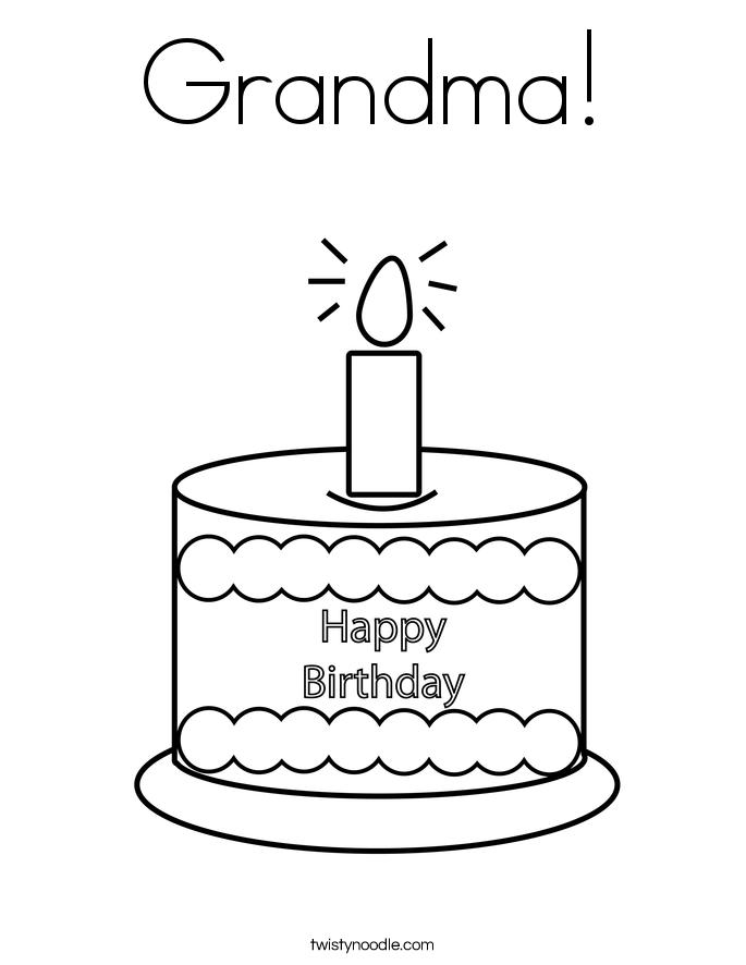 Grandma! Coloring Page