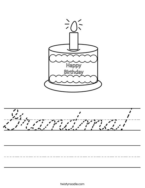 Happy Birthday  Worksheet