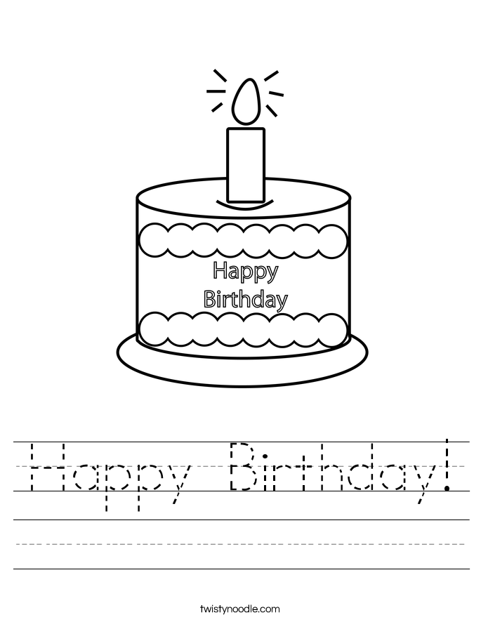 Happy Birthday! Worksheet