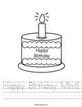 Happy Birthday Mimi! Worksheet