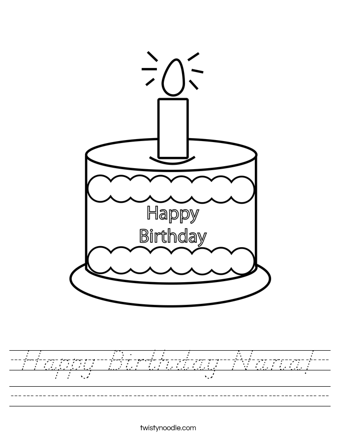 Happy Birthday Nana! Worksheet