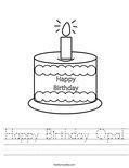 Happy Birthday Opa! Worksheet