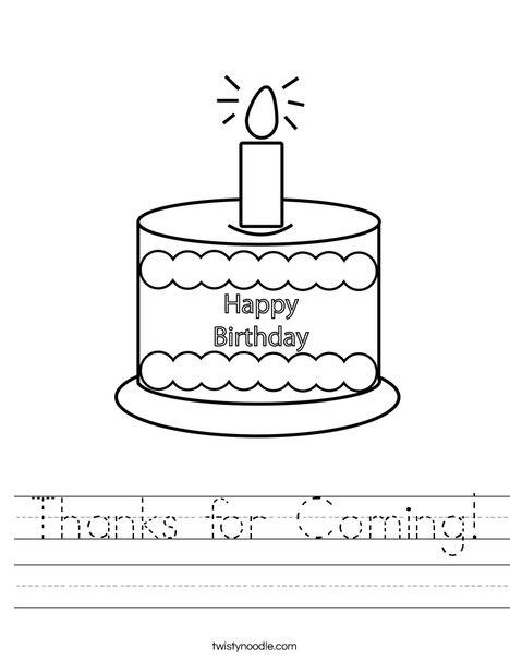 Happy Birthday  Worksheet