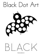 Black Dot Art Coloring Page