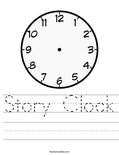 Story Clock Worksheet