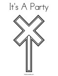 It's A Party Coloring Page