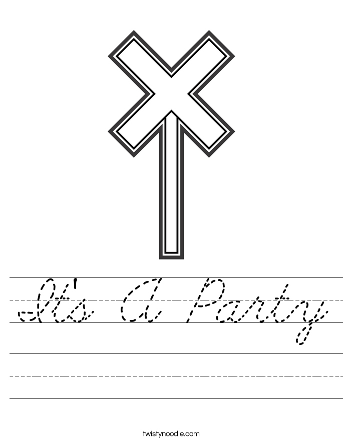 It's A Party Worksheet