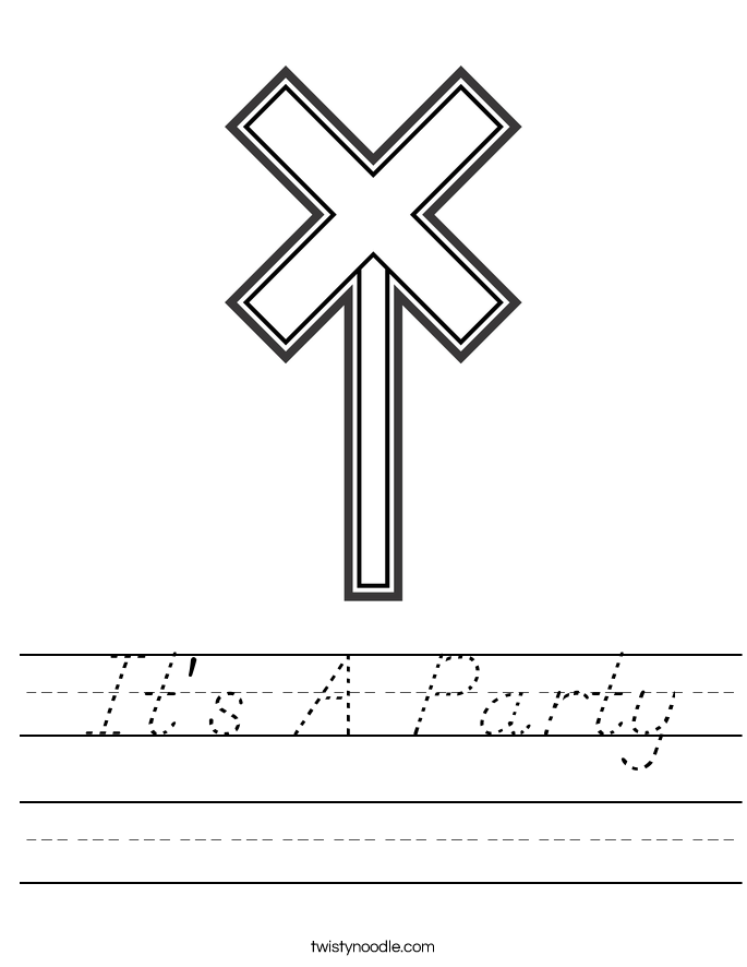 It's A Party Worksheet