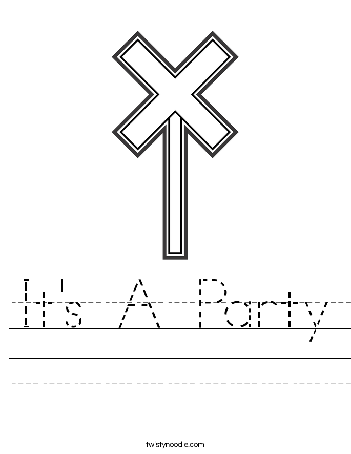 It's A Party Worksheet