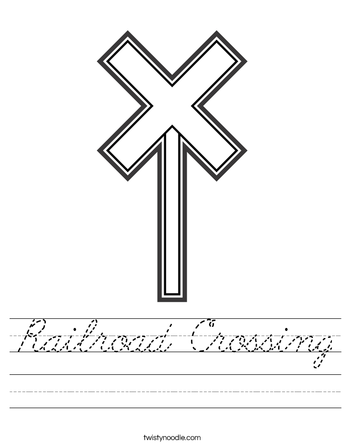 Railroad Crossing Worksheet