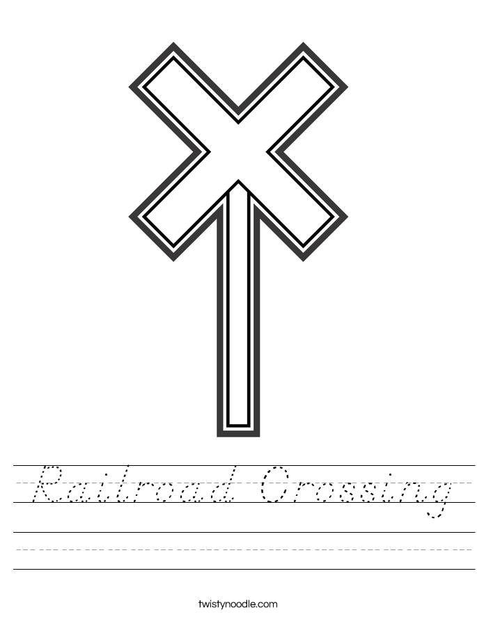 Railroad Crossing Worksheet