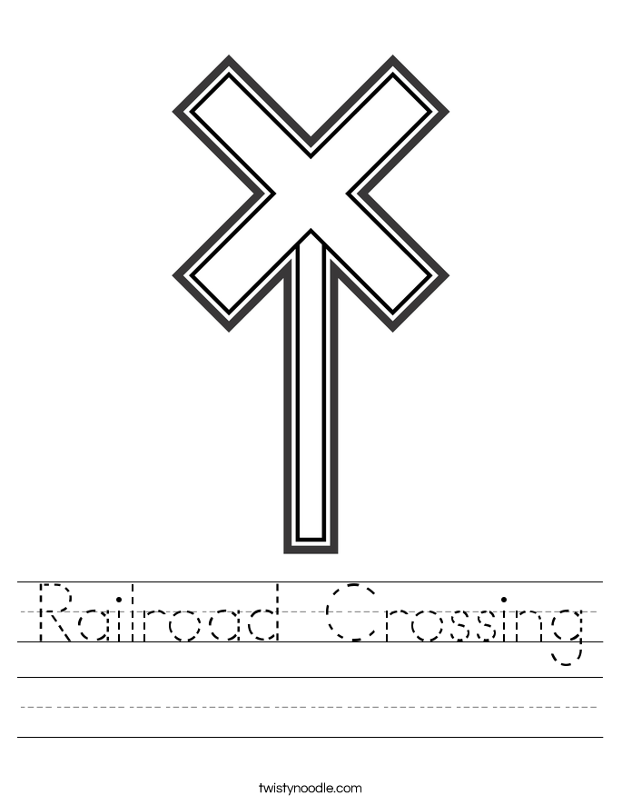 Railroad Crossing Worksheet