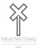 Railroad Party Crossing Worksheet