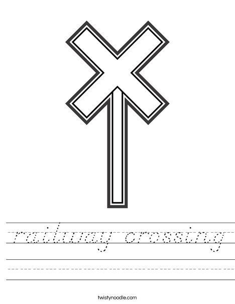 Train Crossing Worksheet