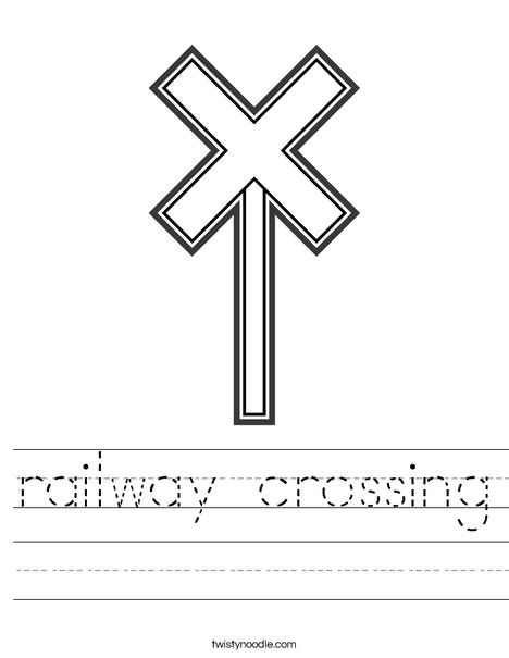 Train Crossing Worksheet