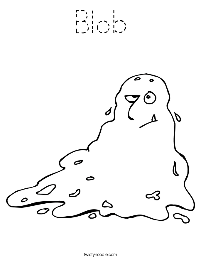 Blob Coloring Page