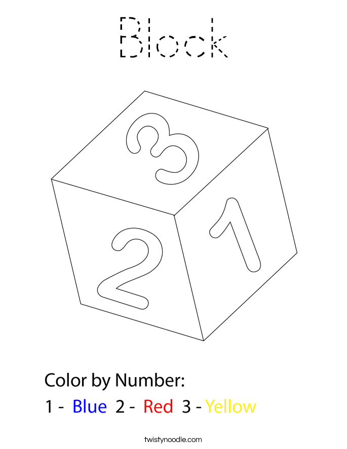 Block Coloring Page