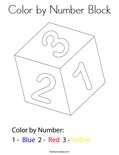 Color by Number BlockColoring Page