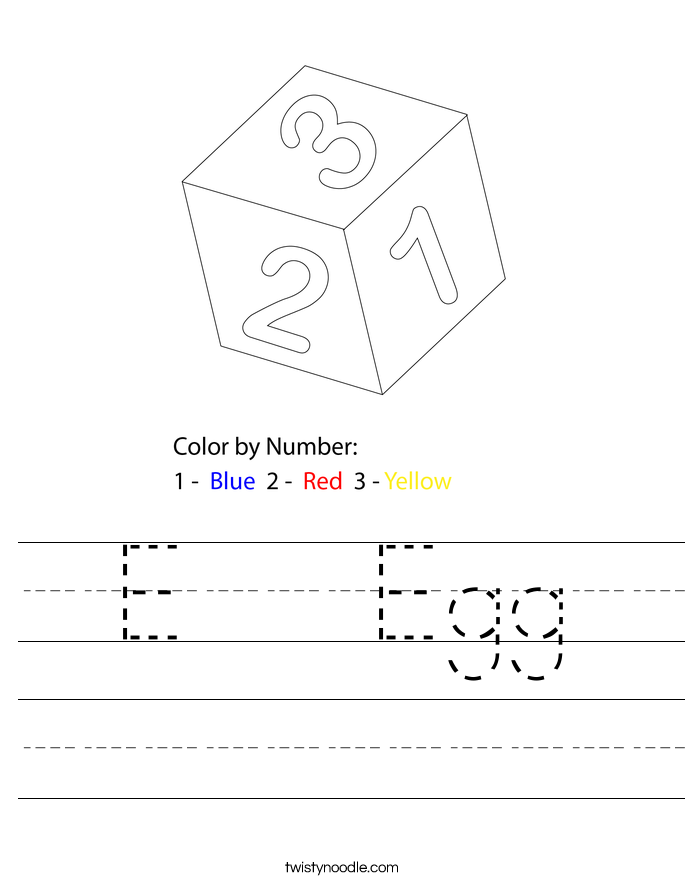 E   Egg Worksheet