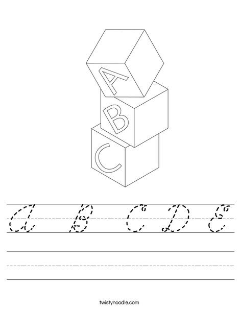 Blocks Worksheet