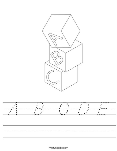 Blocks Worksheet