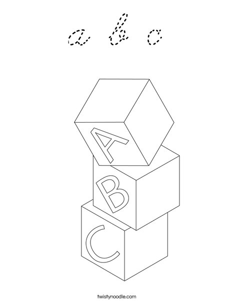 Blocks Coloring Page