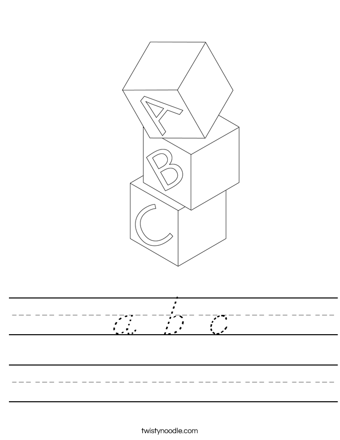 a b c Worksheet