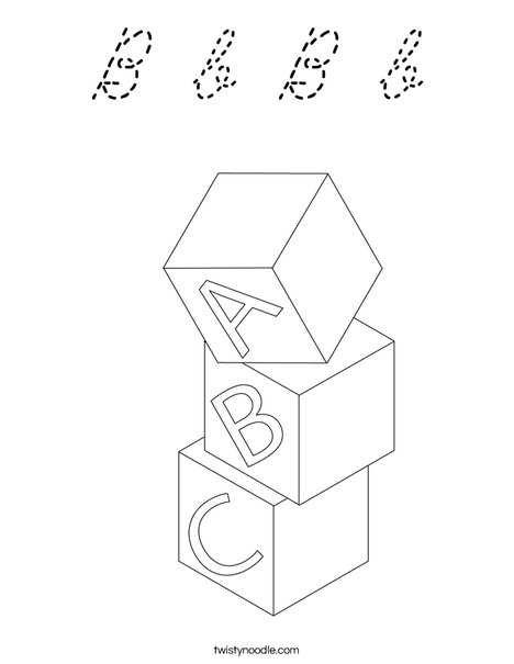 Blocks Coloring Page