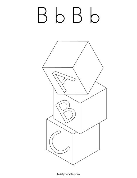 Blocks Coloring Page