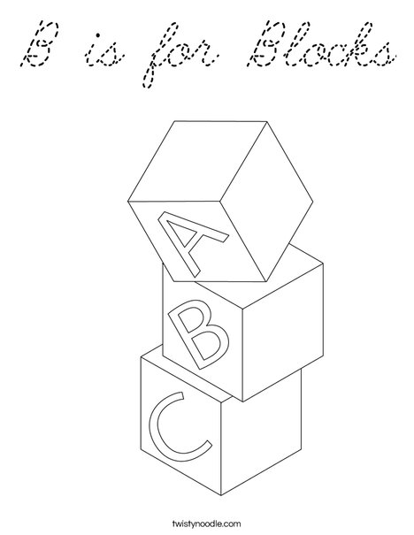 Blocks Coloring Page