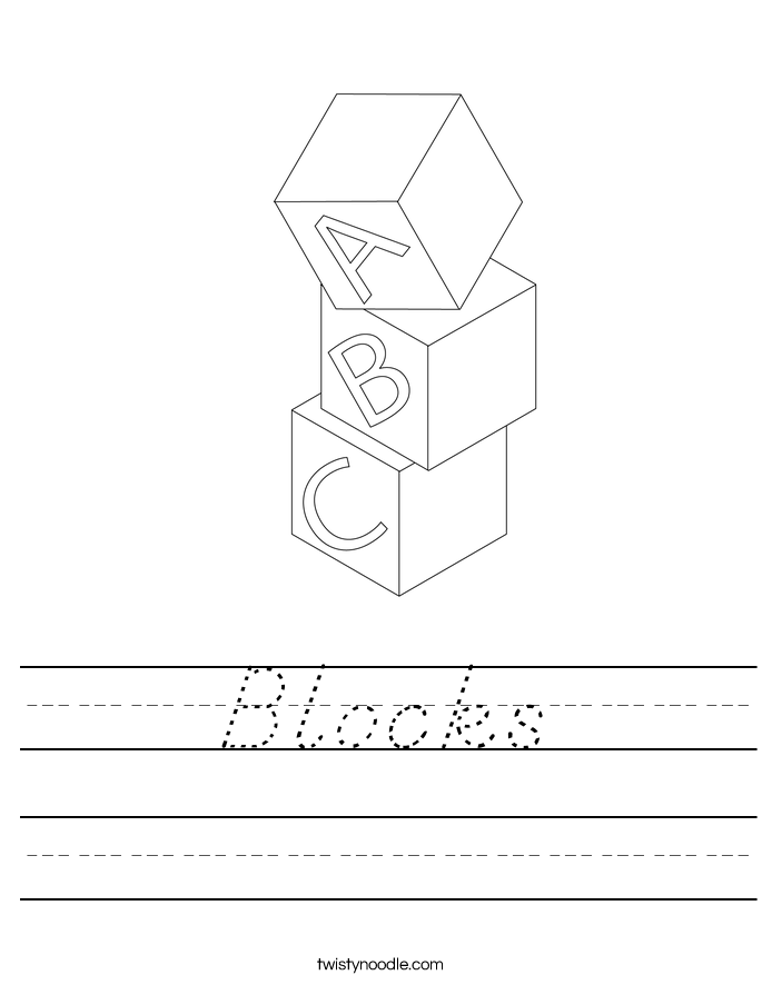 Blocks Worksheet