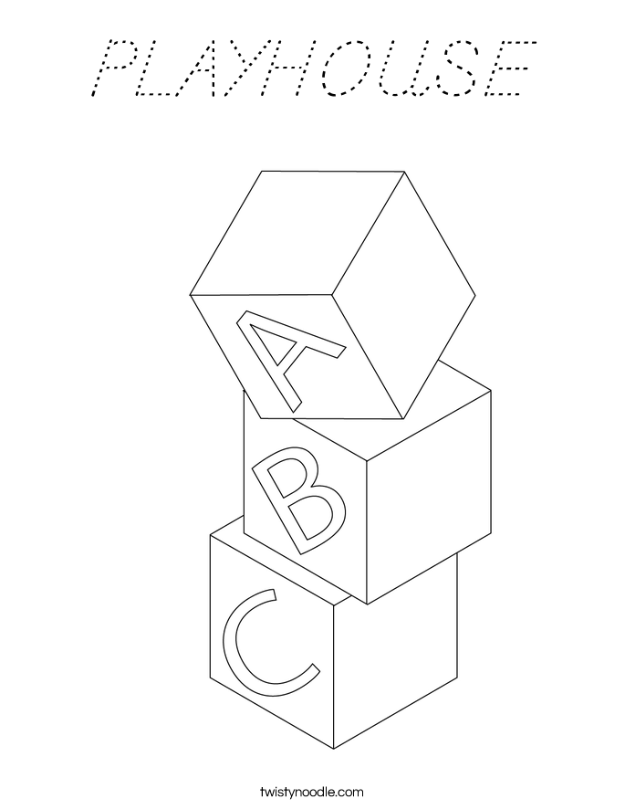 PLAYHOUSE Coloring Page