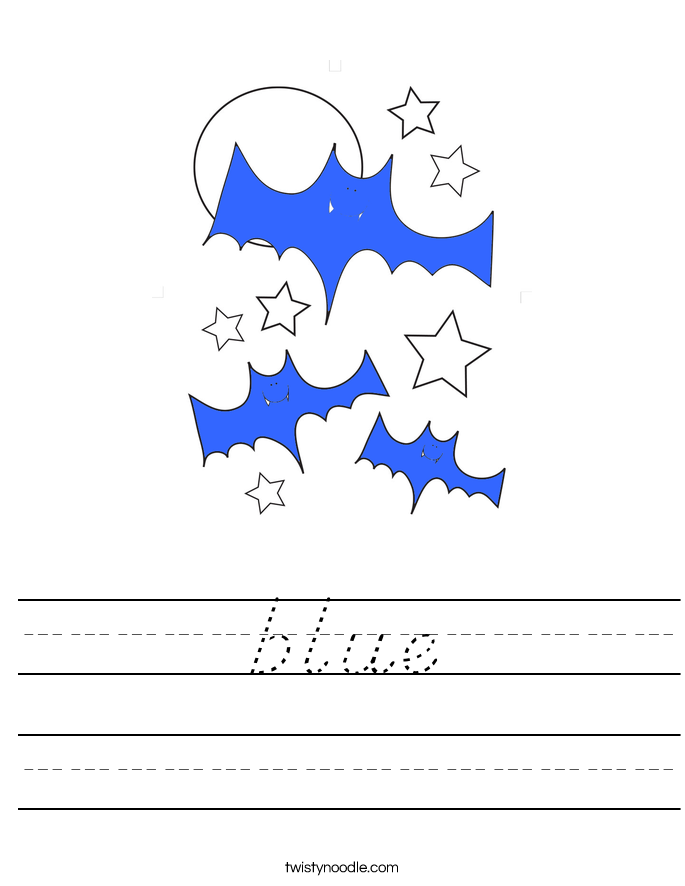 blue Worksheet