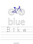 B i k e Worksheet