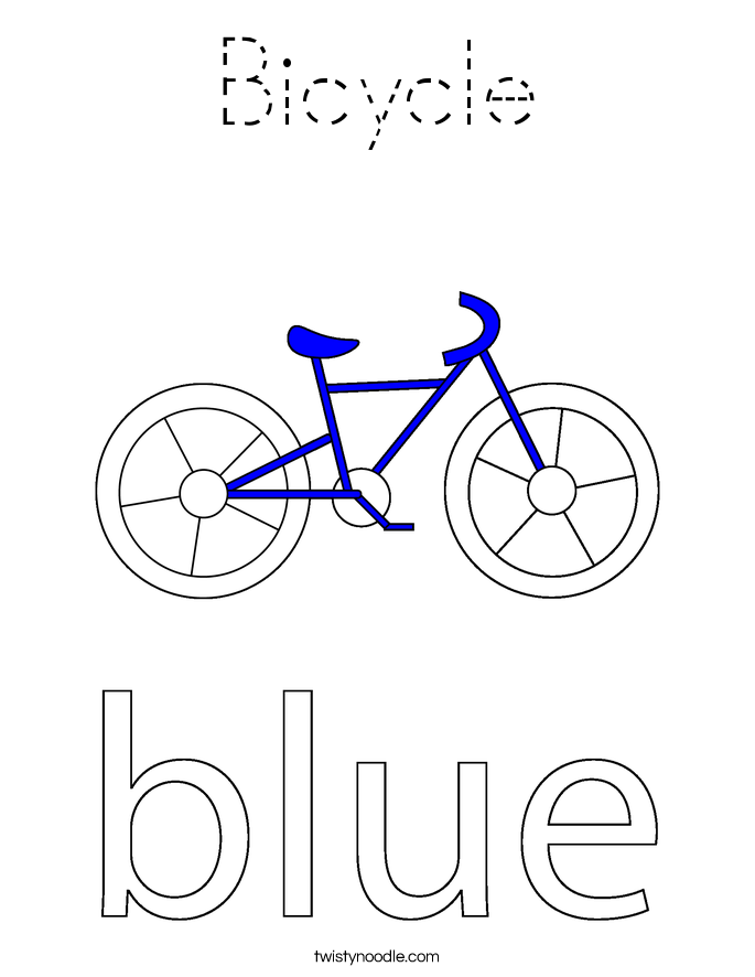 Bicycle Coloring Page