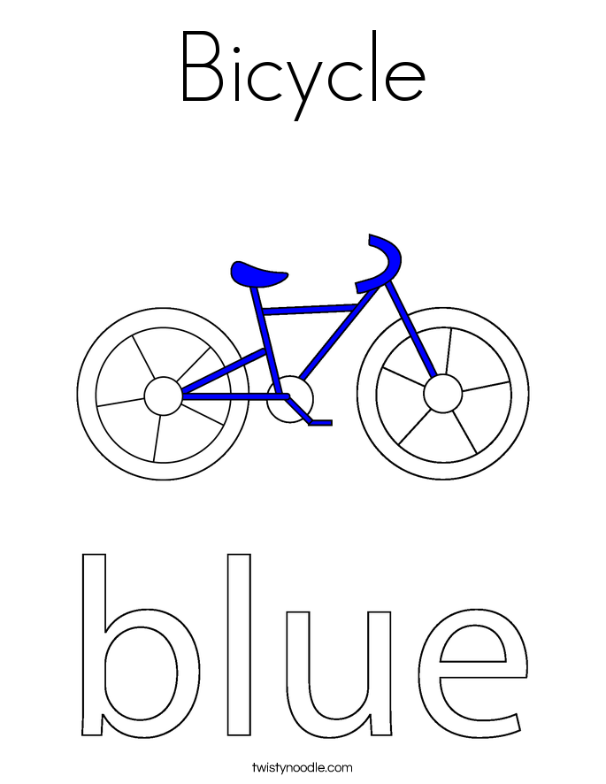 Bicycle Coloring Page