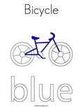 Bicycle Coloring Page