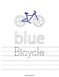 Bicycle Worksheet