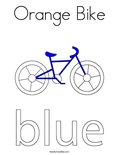 Orange BikeColoring Page