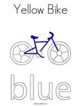 Yellow BikeColoring Page